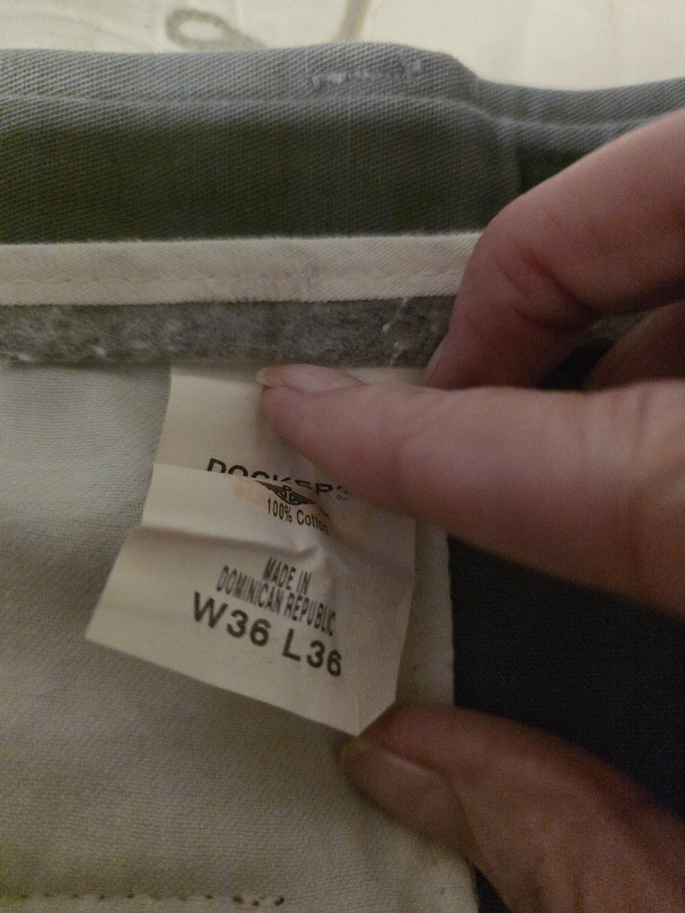 Tall Dockers Men's Pleated Dress Pants - Dark Gray - Picture 3 of 3